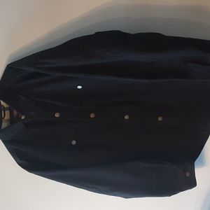 DUCK HEAD SIZE LARGE BLACK JACKET/OVER SHIRT